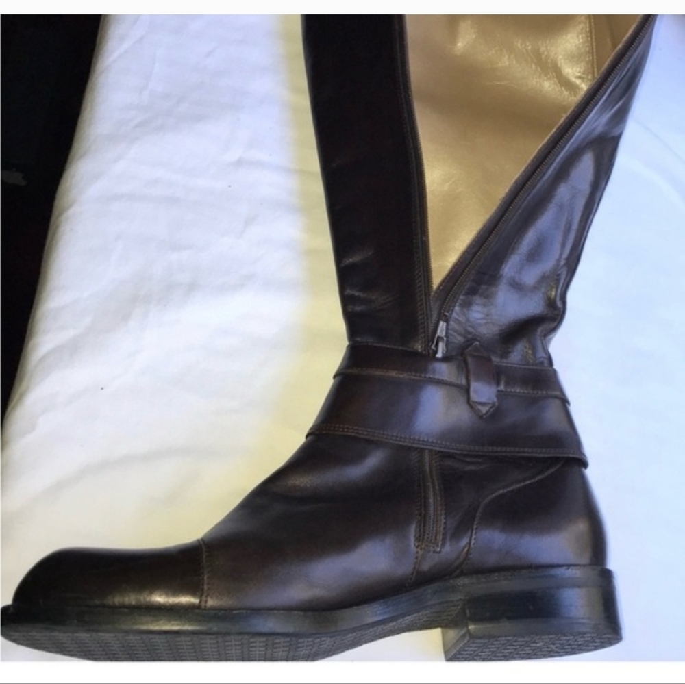 Giorgio Armani Dark Brown Riding Boots NWOB - Picture 6 of 10
